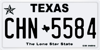 TX license plate CHN5584
