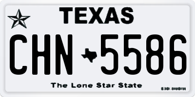 TX license plate CHN5586