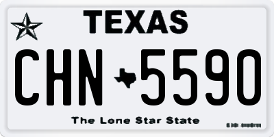 TX license plate CHN5590