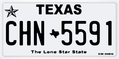 TX license plate CHN5591