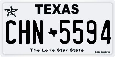 TX license plate CHN5594
