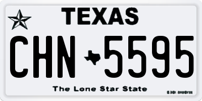 TX license plate CHN5595