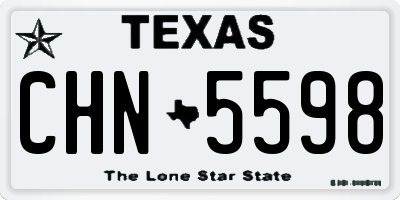 TX license plate CHN5598