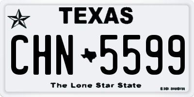 TX license plate CHN5599
