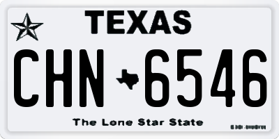TX license plate CHN6546