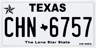 TX license plate CHN6757