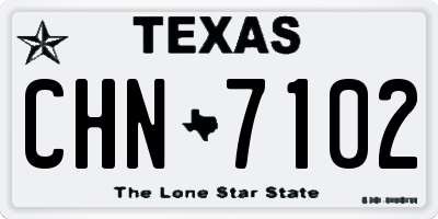TX license plate CHN7102