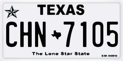 TX license plate CHN7105
