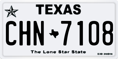 TX license plate CHN7108