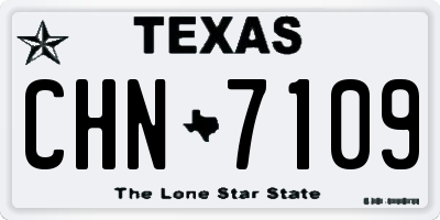 TX license plate CHN7109