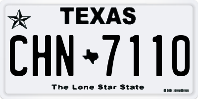 TX license plate CHN7110