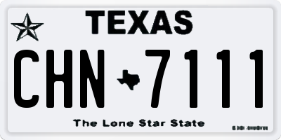 TX license plate CHN7111