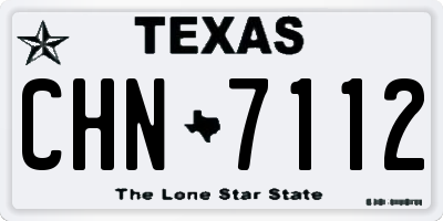 TX license plate CHN7112