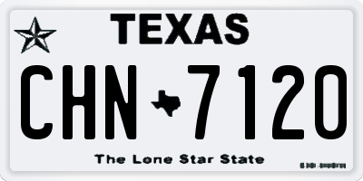 TX license plate CHN7120