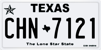 TX license plate CHN7121