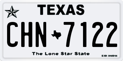 TX license plate CHN7122