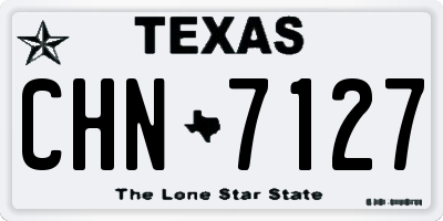 TX license plate CHN7127