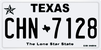 TX license plate CHN7128
