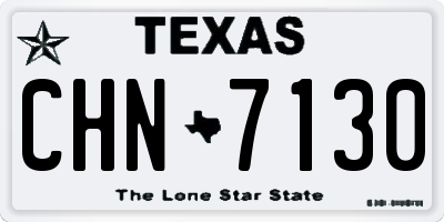 TX license plate CHN7130