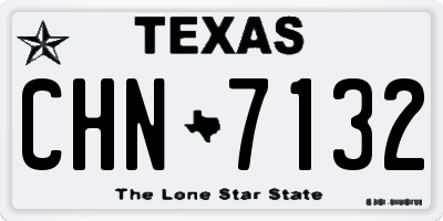 TX license plate CHN7132