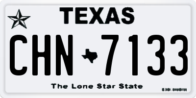 TX license plate CHN7133