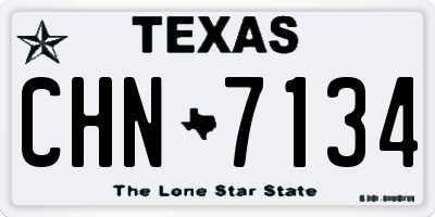 TX license plate CHN7134