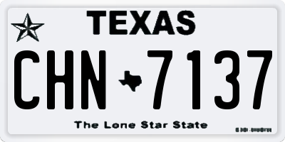 TX license plate CHN7137