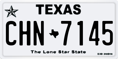 TX license plate CHN7145