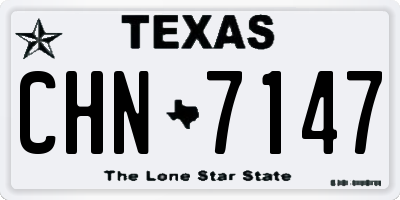 TX license plate CHN7147