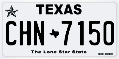 TX license plate CHN7150