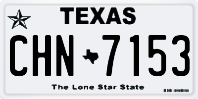 TX license plate CHN7153