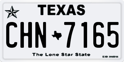TX license plate CHN7165