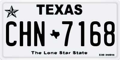 TX license plate CHN7168