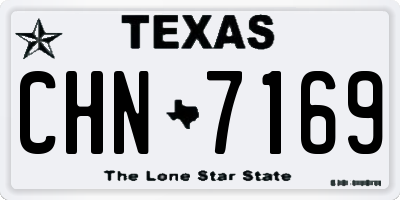 TX license plate CHN7169