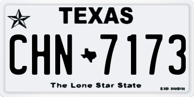 TX license plate CHN7173