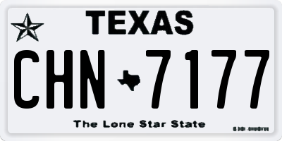 TX license plate CHN7177