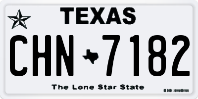 TX license plate CHN7182