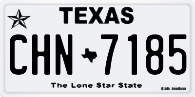 TX license plate CHN7185