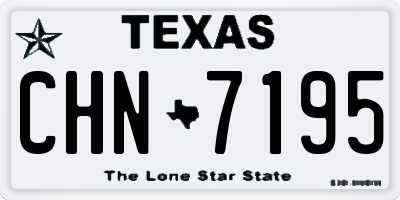 TX license plate CHN7195