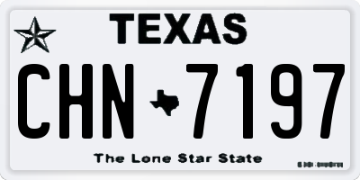 TX license plate CHN7197