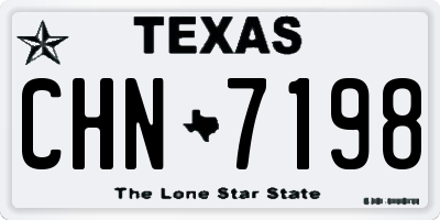 TX license plate CHN7198