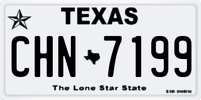 TX license plate CHN7199