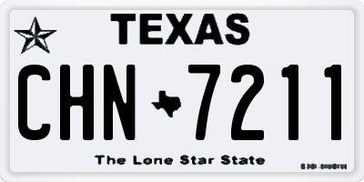 TX license plate CHN7211