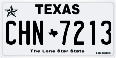 TX license plate CHN7213