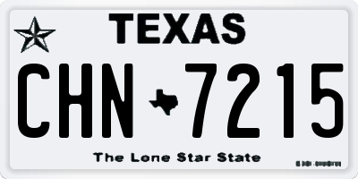 TX license plate CHN7215