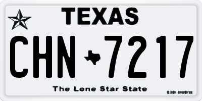 TX license plate CHN7217
