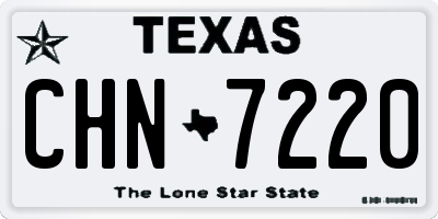 TX license plate CHN7220