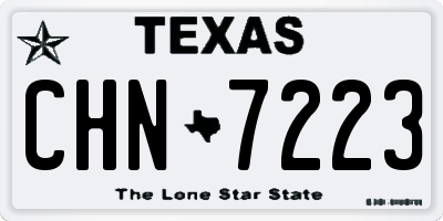 TX license plate CHN7223
