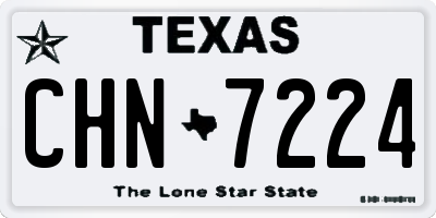 TX license plate CHN7224