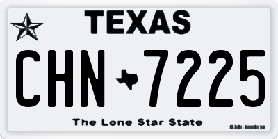 TX license plate CHN7225